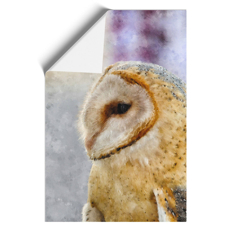 Barn Owl Painting - Frameless Print, 42cm H x 30cm W x 0.1cm D