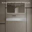 Lavabo de salle de bain mural à surface solide 47 po x 16 po Monblari blanc mat-132520270