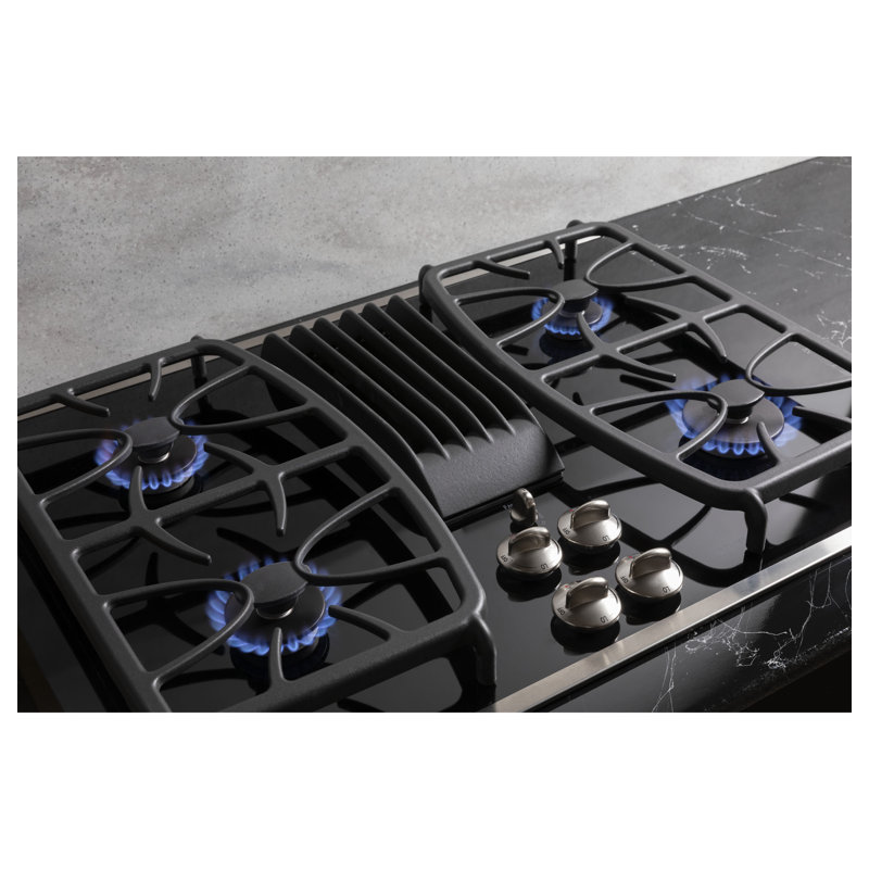 Natural Gas Cooktop with 4 Burners, Stainless Steel