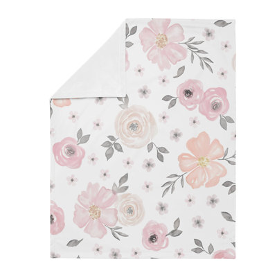 Couverture florale aquarelle