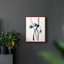 Série FLORAL Dxxv - reproduction encadrée de qualité supérieure - prête à être accrochée - aucun clou requis-621810349-621810322