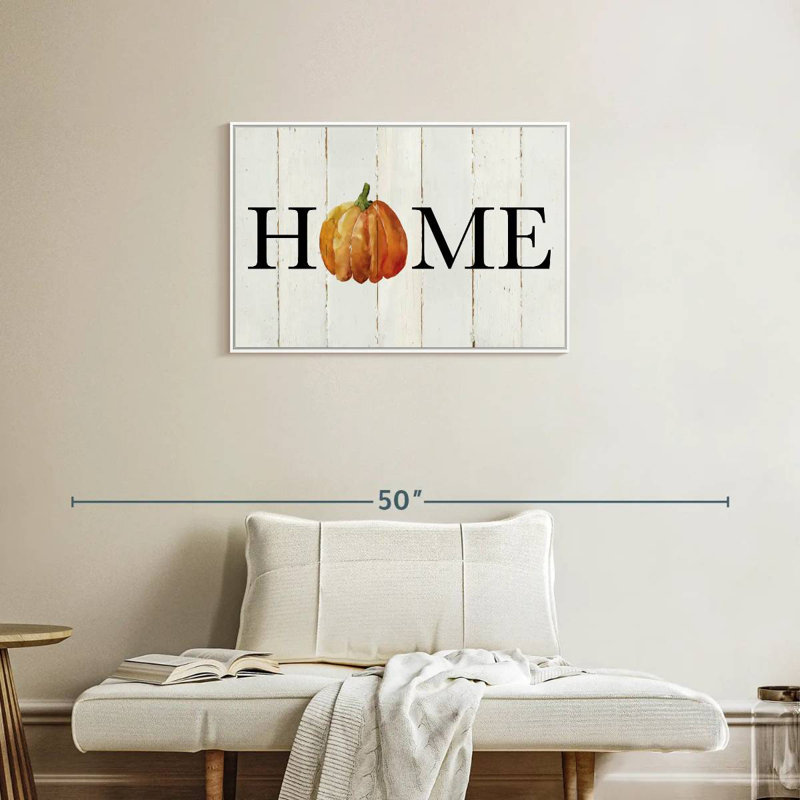 Plaque murale Home, Cadre flottant blanc, 31 po x 21 po