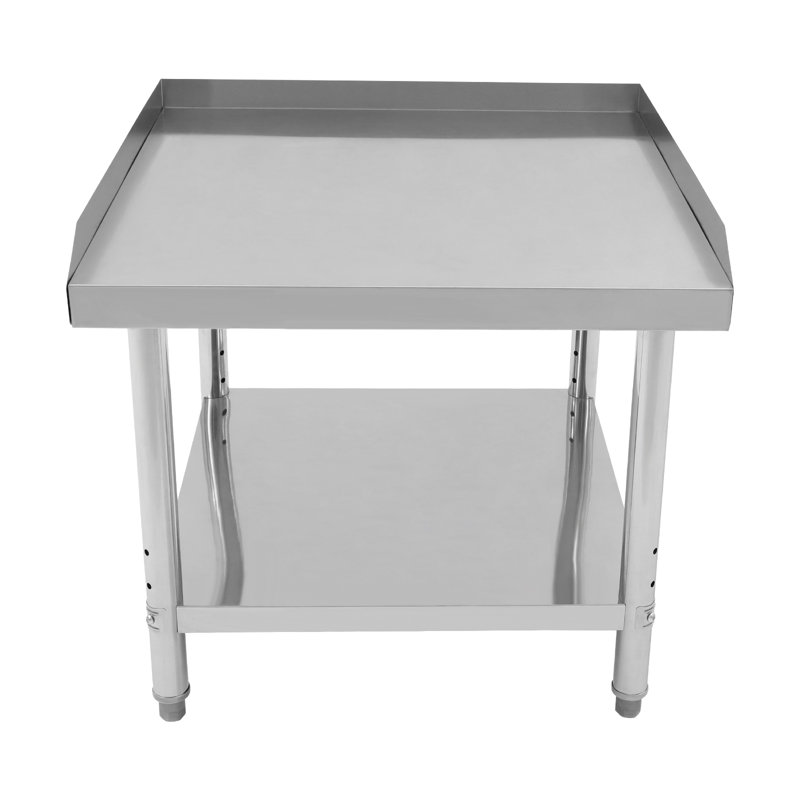 Table de travail avec dosseret, table de préparation pour cuisine, restaurant, garage, buanderie, H 26 po x L 30 po x l 30 po