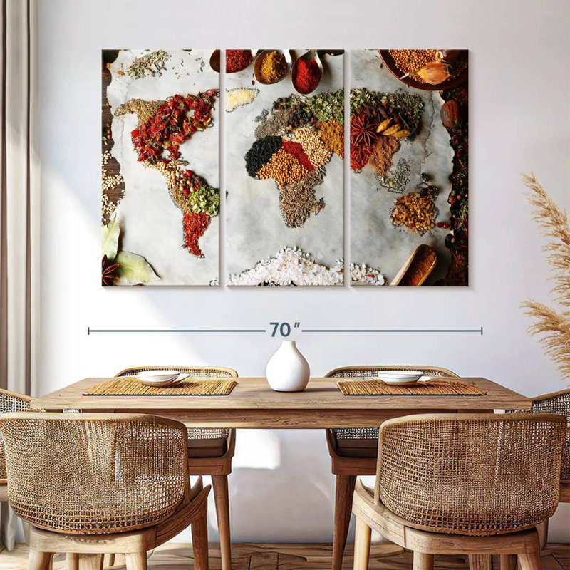 Yarlin Spices Of The World, 42" H x 65" W