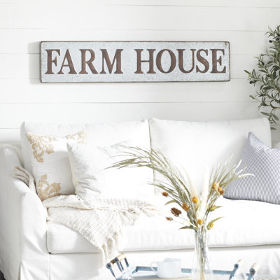 Farmhouse Wall Decor on Metal