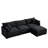 102" Modular L-Shaped Sectional Sofa, 3-Seater Cloud Couch With Ottoman-634393784