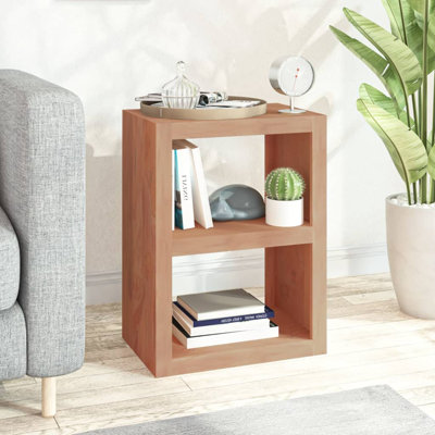Ivori Solid Wood Floor Shelf End Table