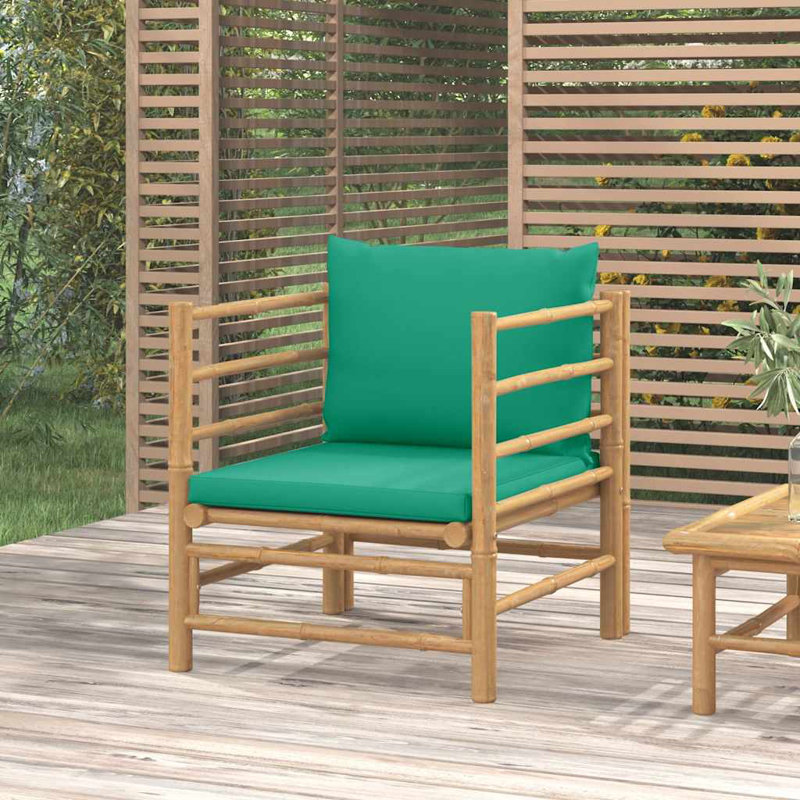 Canapé modulaire d'extérieur avec coussins 24,8 po Prestwick, Vert