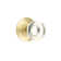 Privacy Modern Disc Crystal Knob with Modern Rose