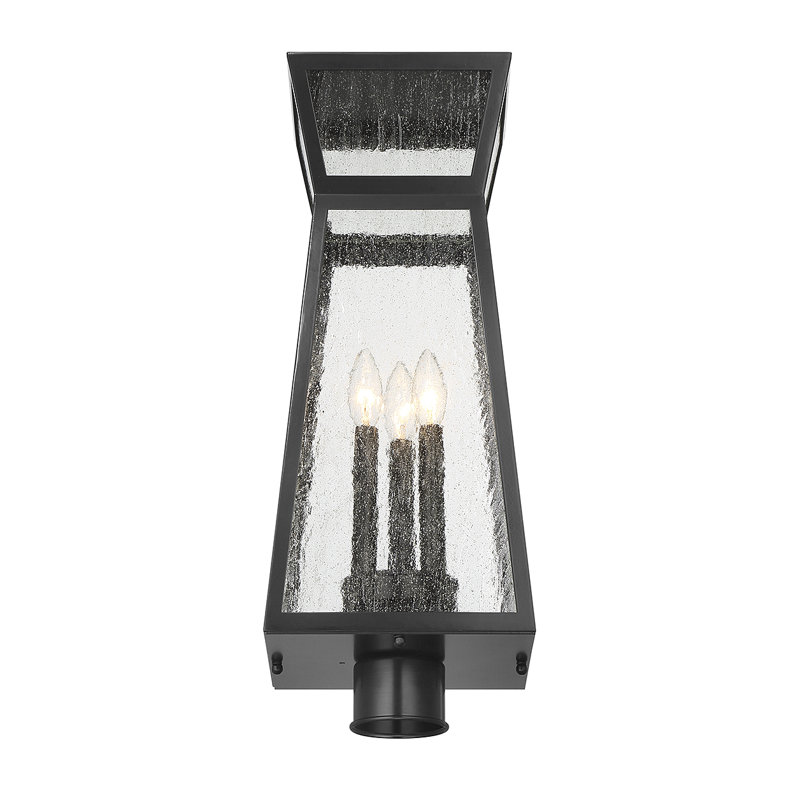 Keima Matte Black 3 -Light 23.25" H Hardwired Lantern Head