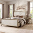 Ensemble de chambre à coucher 3 pièces en métal martelé moderne Lalia