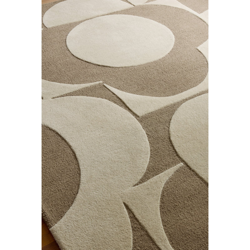OR Prism Flower Mushroom/Ecru 158009, Rectangle 6'7" x 9'2"