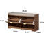 Banc cannelé avec rangement 39,4 po