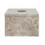 Rectangular Cream Marble Tissue Box Cover