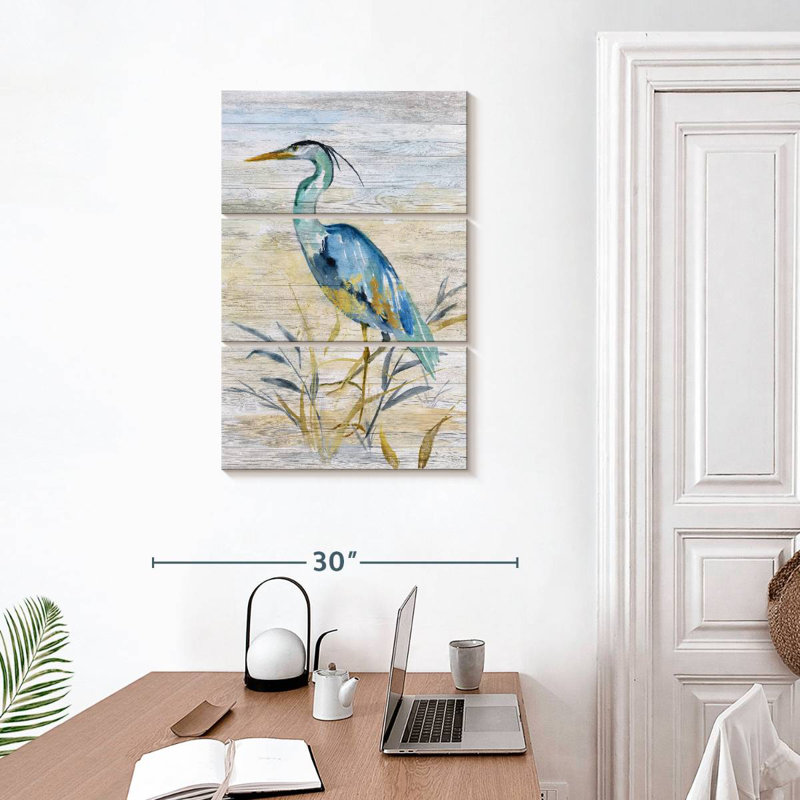 Brampt Blue Heron II, 32" H x 20" W