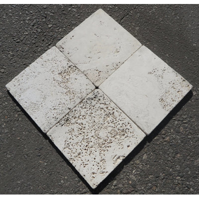 Alabastrino 8" x 8" Travertine Stone Look Wall & Floor Tile