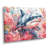 Pink Grey hunting shark watercolor II - Shark Large Wall Art-1566716002-1566716011
