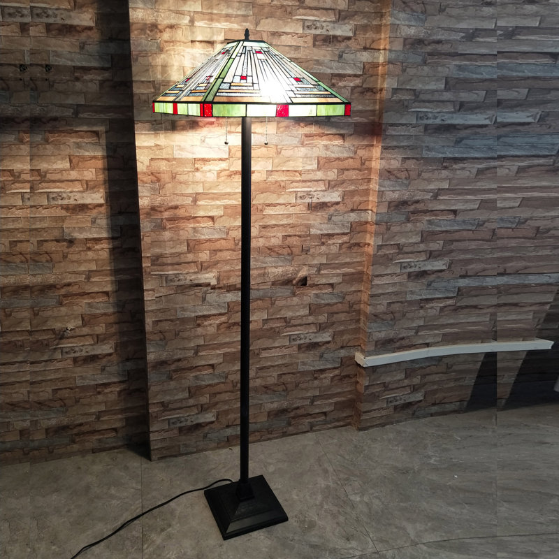 Henninger 65.6'' Black Traditional Floor Lamp