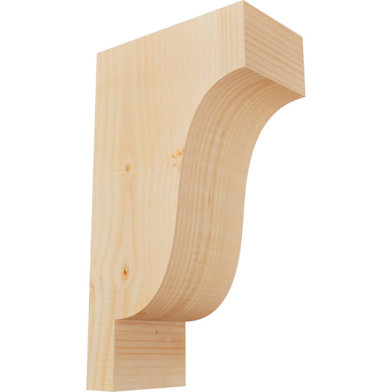 Newport Corbel, H 18 po x l 5,5 po x P 10 po, Sapin de Douglas, Lisse