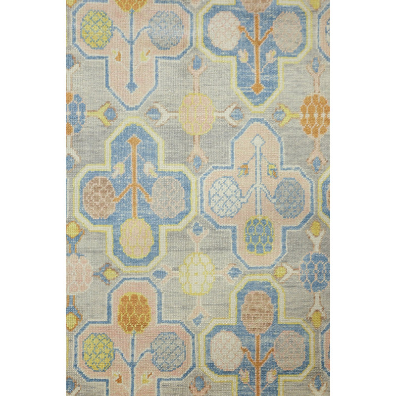 New Turkish Khotan Wool On Wool 9Ftx12ft3in Light Silver