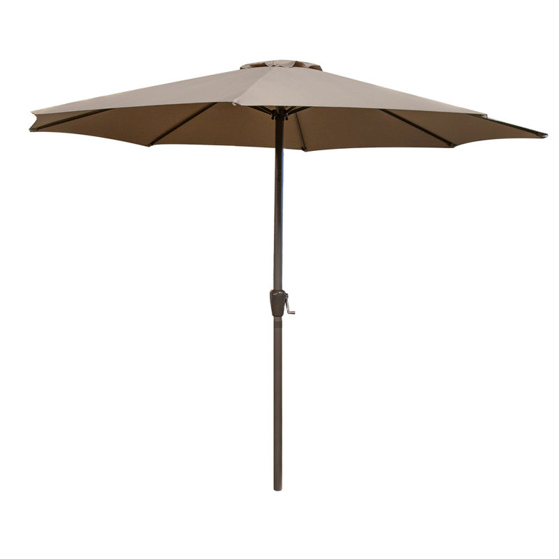 Huckleberry 350cm Market Parasol, Taupe, Taupe