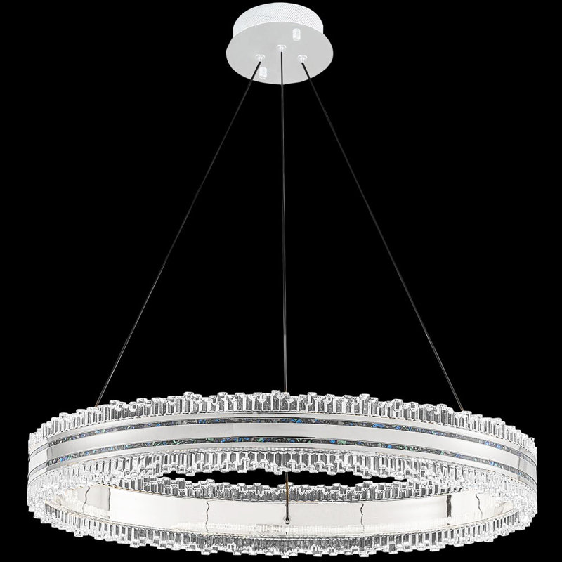Pearl 1 - Light Chandelier, Silver/Pearl