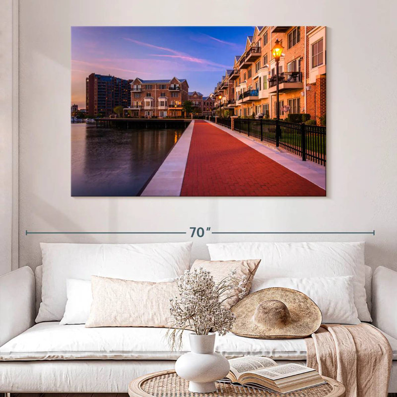 Lilie Paved Canton Waterfront, 34" H x 51" W