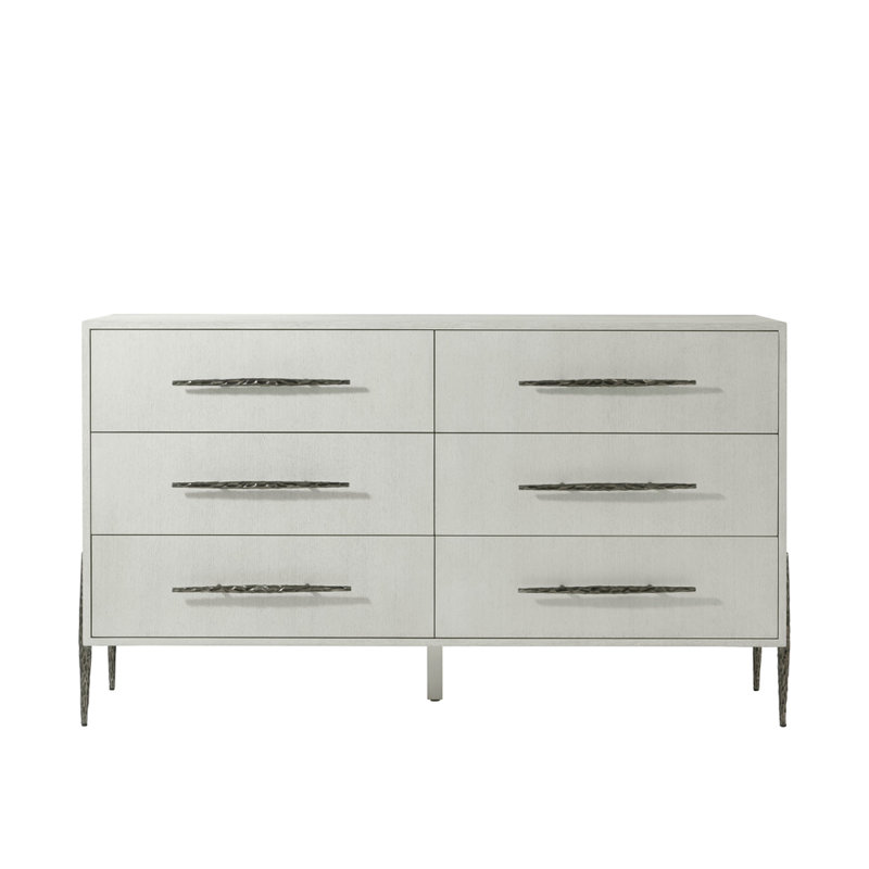 Commode 6 tiroirs Essence, Blanc