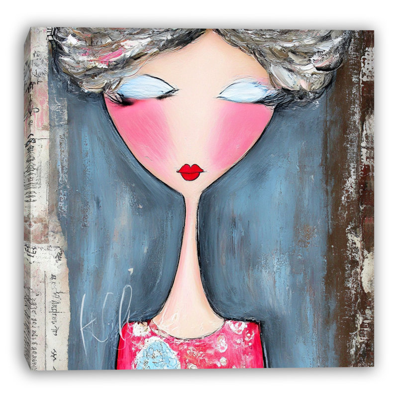 «Calm Muse», art mural sur toile tendue, L 20 po x H 20 po x P 1,5 po