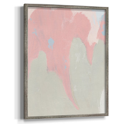 Blushing Abstract IV Framed Print - Solid Wood