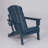 Folding HDPE Adirondack Chair with Cup Holder – Wood-Textured, All-Weather & Easy Storage for Patio-401280863