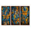 Libellule bleue et jaune Rainforest Radiance I - Collection d'art mural libellule 3 panneaux-1435470186-1435470196-1435470199