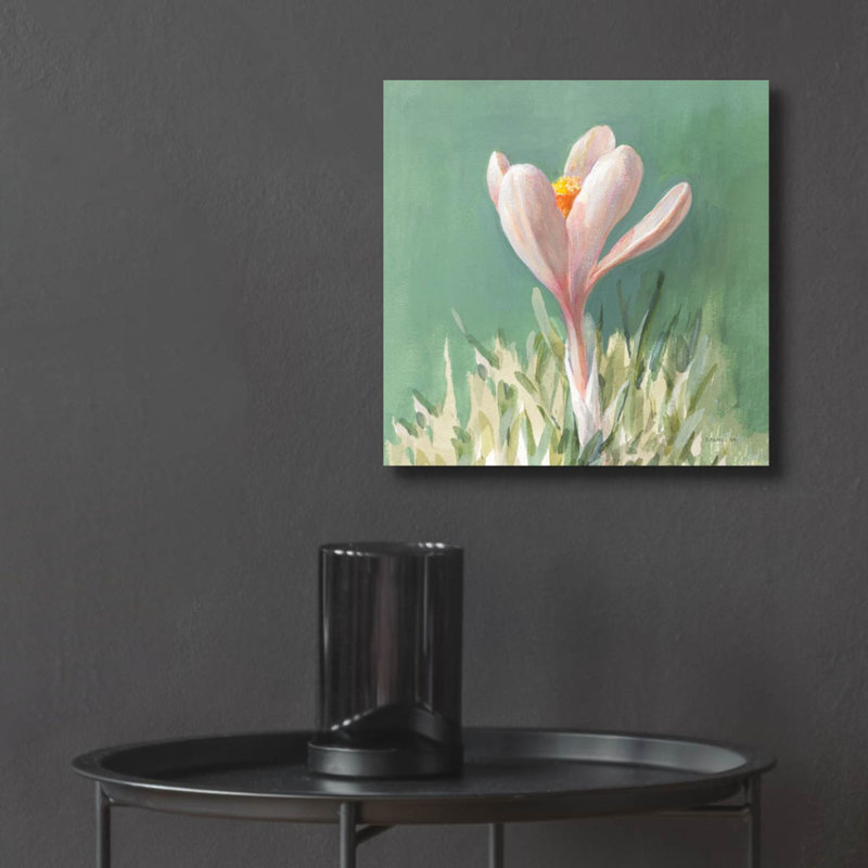  «Soft Crocus» par Danhui Nai, art mural en verre acrylique, 12 po x 12 po, H 12 po x l 12 po x P 0,13 po