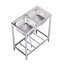Belfry Kitchen Aquashicola W Double Bowl Stainless Steel Kitchen Sink-1669359572