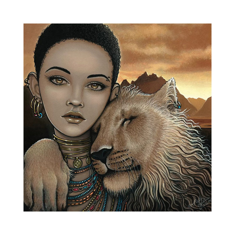 Zariel Akachi by Myka Jelina - Wrapped Canvas Gallery-Wrapped Canvas Giclée, 66.04 cm H x 66.04 cm W x 1.91 cm D