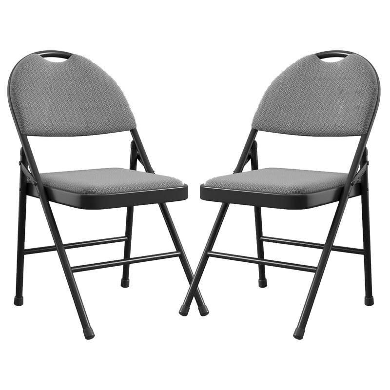 Ensemble de 2 chaises pliantes, Gris