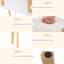  Vanity Desk Set W/ Mirror 3-colour Led Lights Drawers Solid Pine Wood Legs White