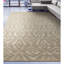 Geometric Area Rug in Light Brown/Ivory-962185483