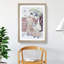 Reizei Carrying a Teshoku by Koryusai Isoda - Picture Frame Painting Print-55598166-55598167