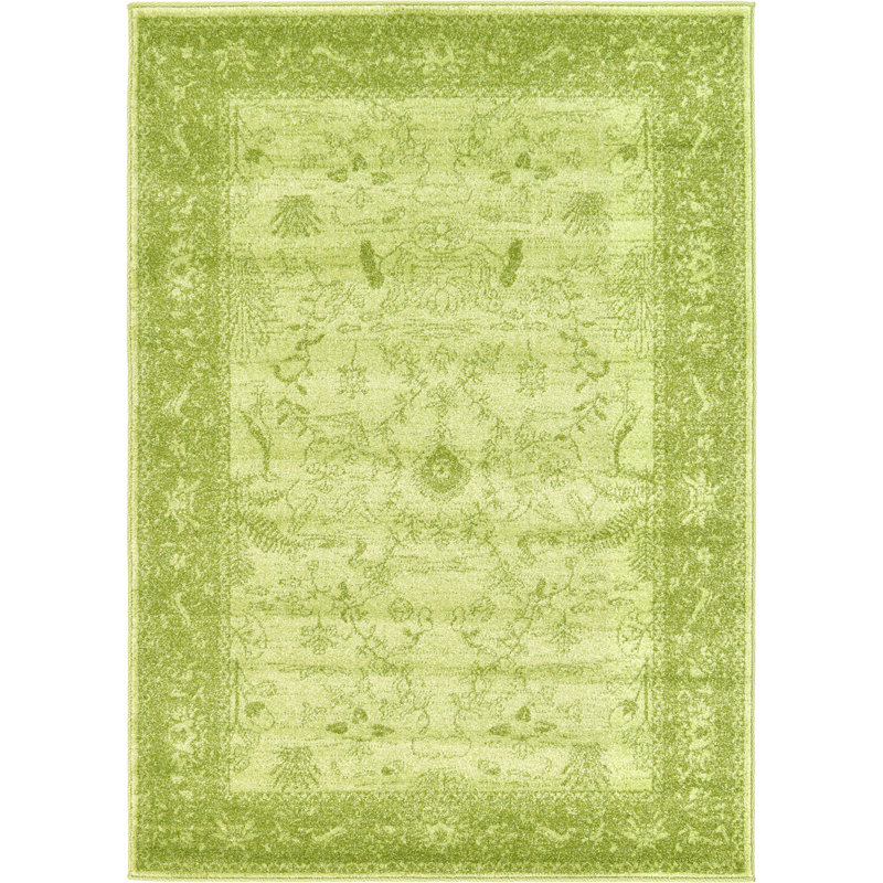 Godina Floral Indoor Rug, Rectangle 5'3" x 8'