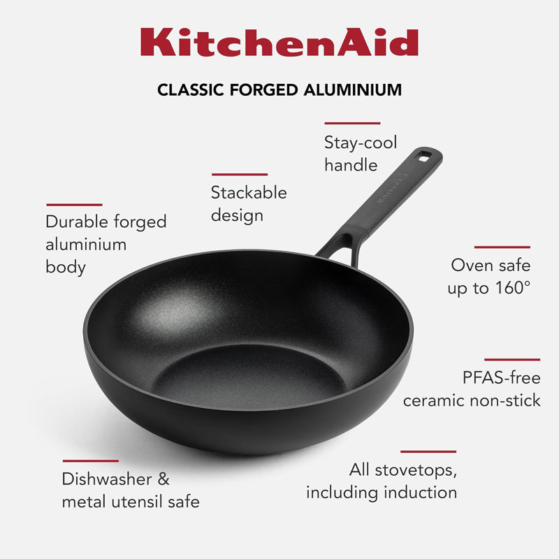 Forged Aluminium Wok 28cm