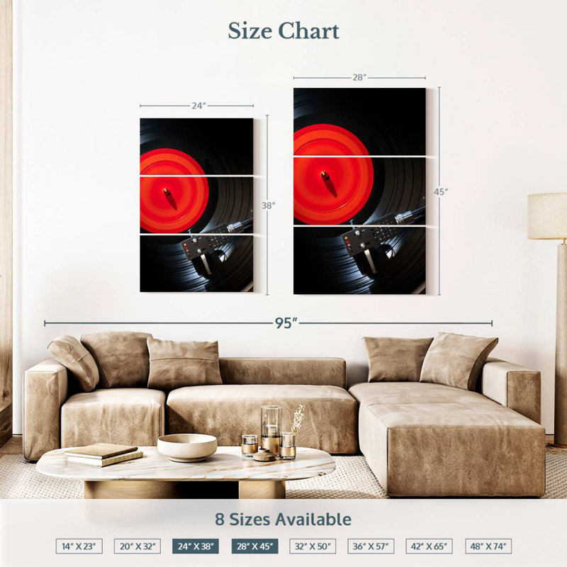 Abarca Playing Vinyl, 38" H x 24" W