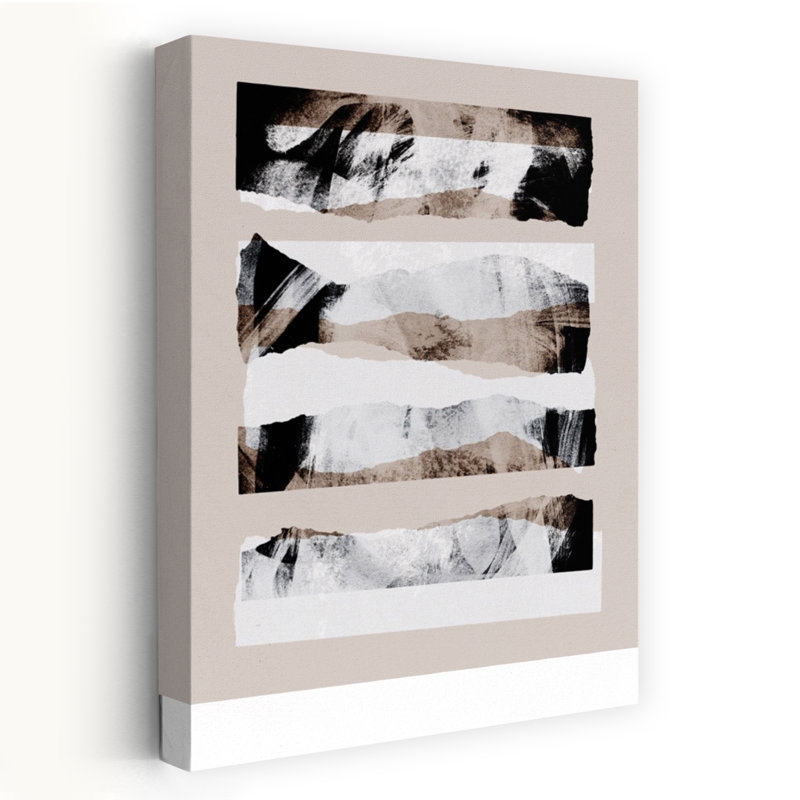 Art contemporain abstrait géométrique, H 24 po x l 16 po