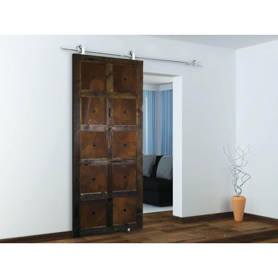 Ensemble de quincaillerie pour porte de grange standard coulissante en acier inoxydable