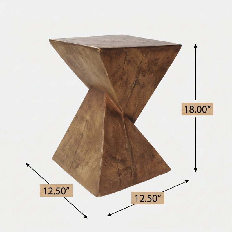 Table d'appoint moderne modèle TESS. Une table de bout élégante compatible avec les salons, les chambres à coucher ou les bureaux. Mobilier polyvalent de couleur naturelle.