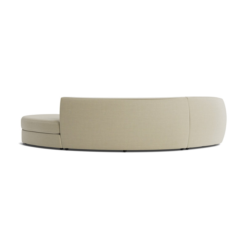 Giselle 3-Piece Left Arm Sectional, Performance Linen - Flax