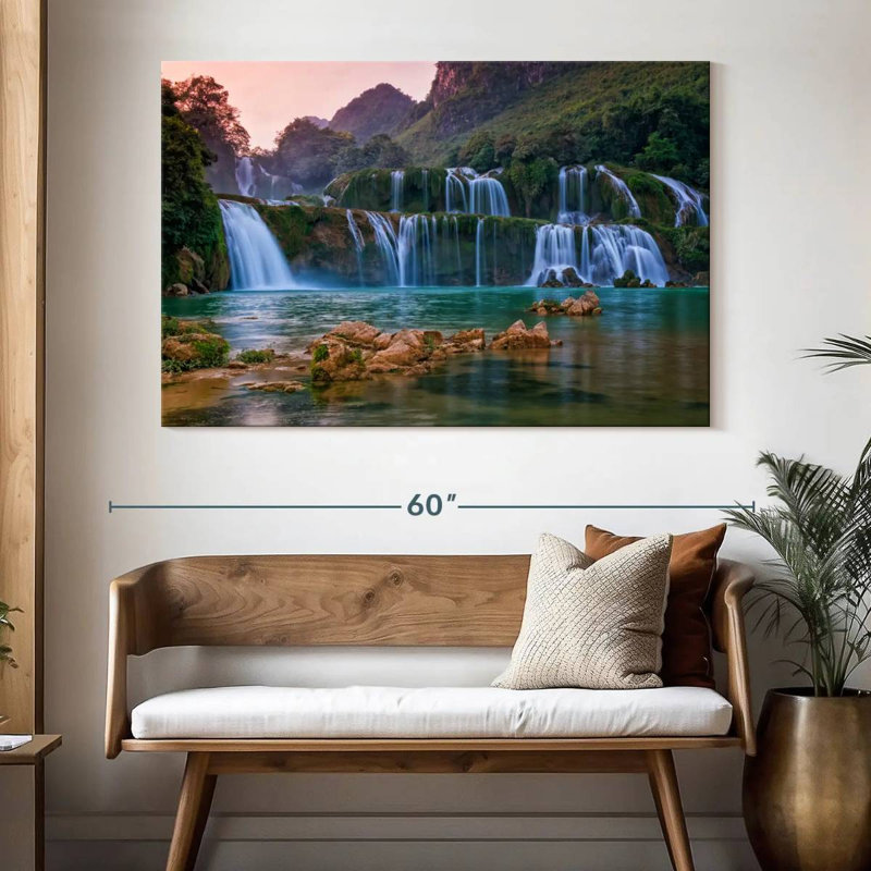 Cascade Alvord Ban Gioc, H 34 po x l 51 po