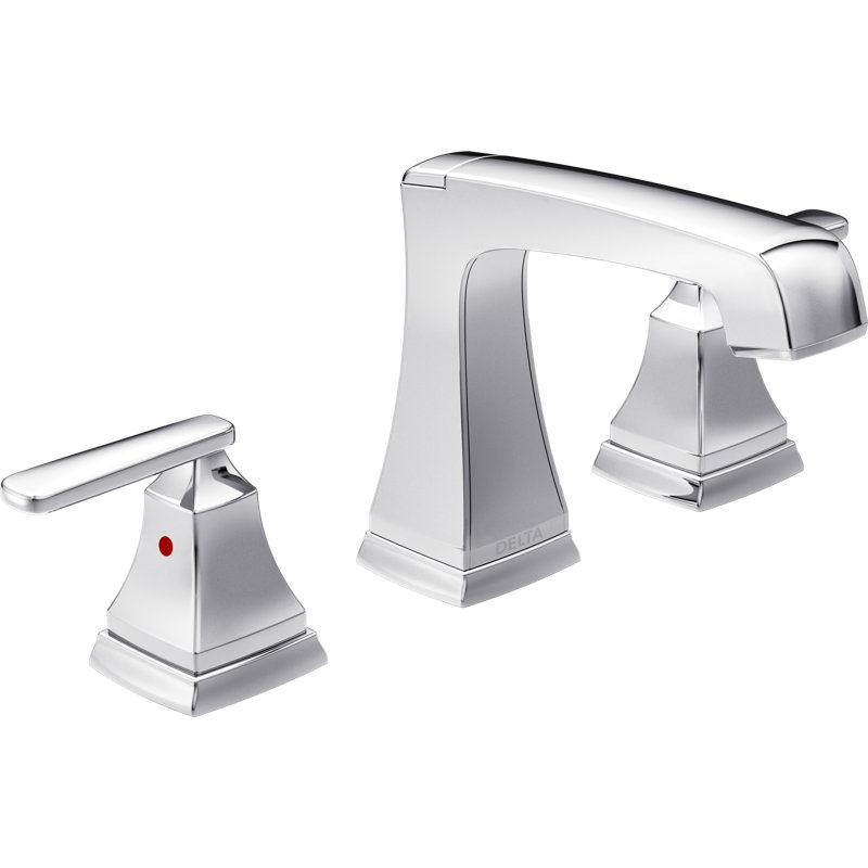 Ashlyn Widespread Bathroom Faucet 3 Hole, 2-handle Bathroom Sink Faucet with Drain Assembly, Chrome