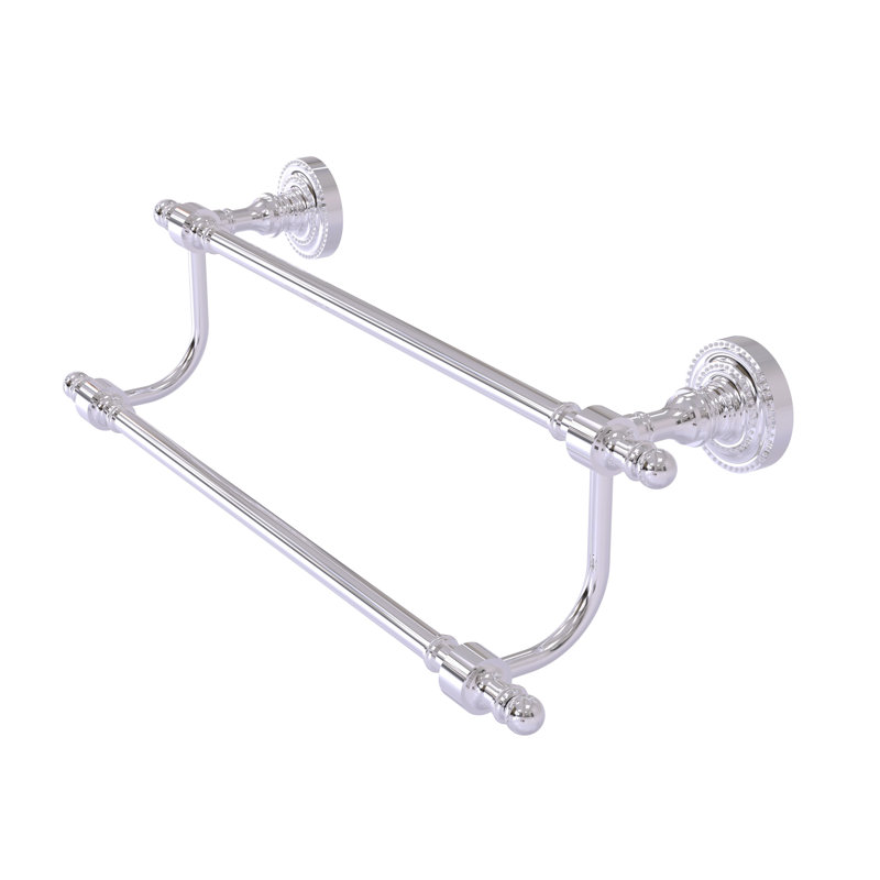 Porte-serviettes mural double Godinez, Blanc mat