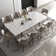 Expandable Sintered Stone Dining Table and Chair Set